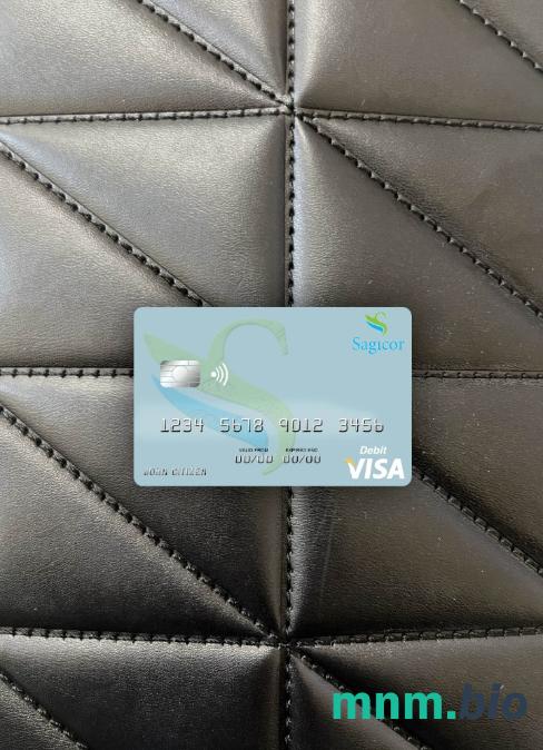 Jamaica Sagicor bank visa obciążyć card wygląd fotograficzny skan PSD + zdjęcie